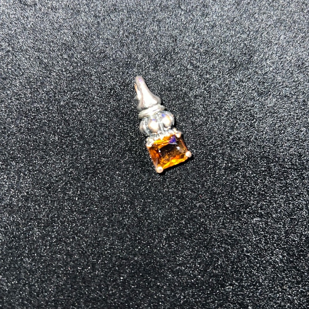Silver and Madeira Citrine pendant